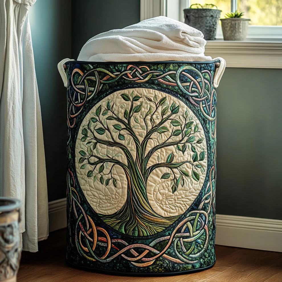 Hot Seller Quilted Laundry Basket | Animals Plants