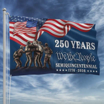 American Flag, 250 Years We The People Semiquincentennial Grommet Flag