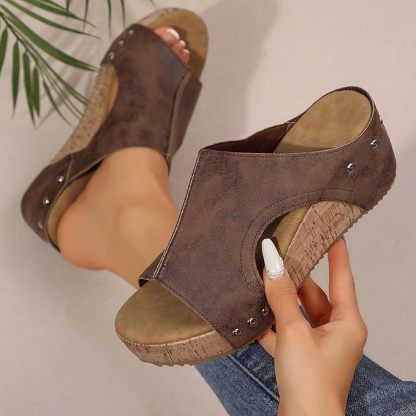 70%Off--Sandals Wedge Heel Women's Summer Comfortable Summer Shoes Traditional Shoes Trainers Barefoot Women's Sandals Wide Feet Elegant Dirndl Shoes