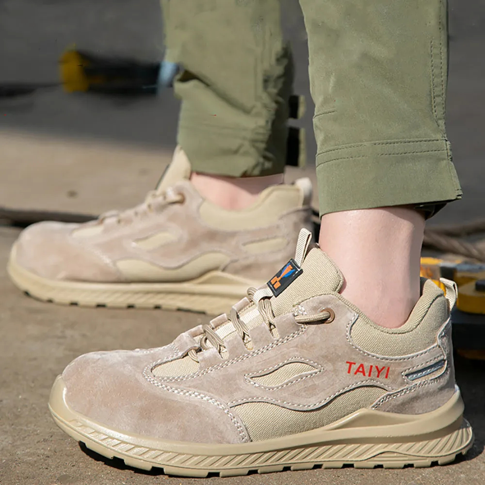 Steel Toe Shoes Lightweight Work Boots Men Women Comfortable Industrial Breathable Safety Construction Sneakers Indestructible