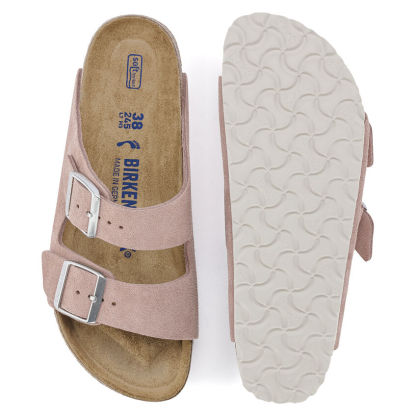 Arizona Soft Footbed Suede Leather Pink Clay