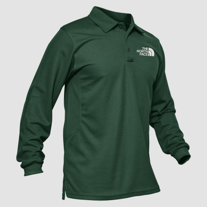 Men's Sport Long Sleeve Polo Quick Dry Performance Breathable Comfortable Jersey Golf Tennis Shirt