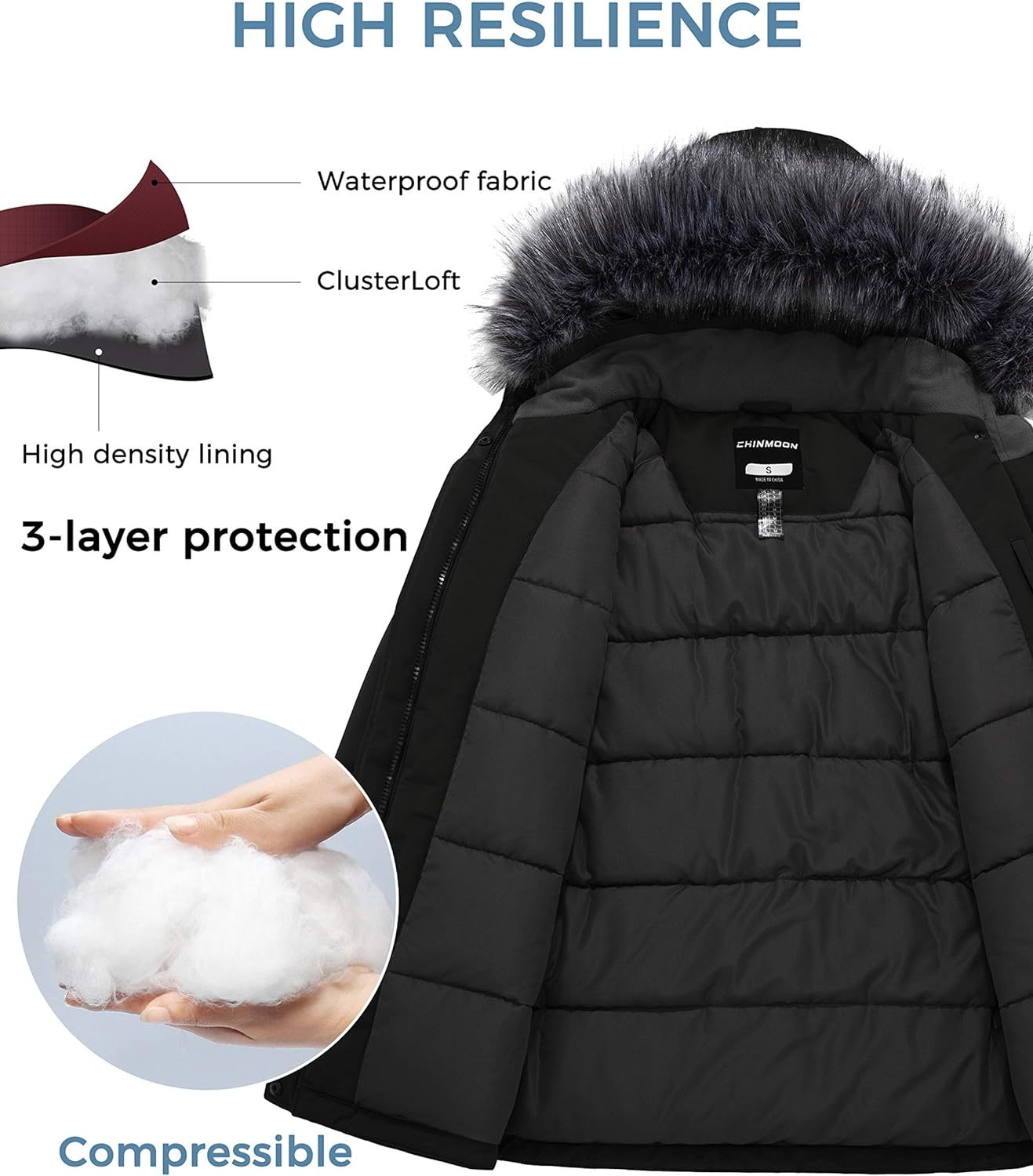 Winter Waterproof Puffer Jackets - Women's