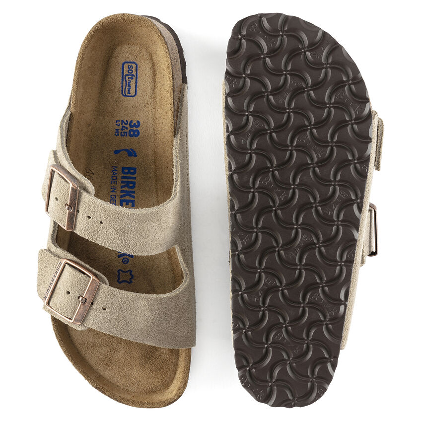 Arizona Soft Footbed Suede Leather Taupe