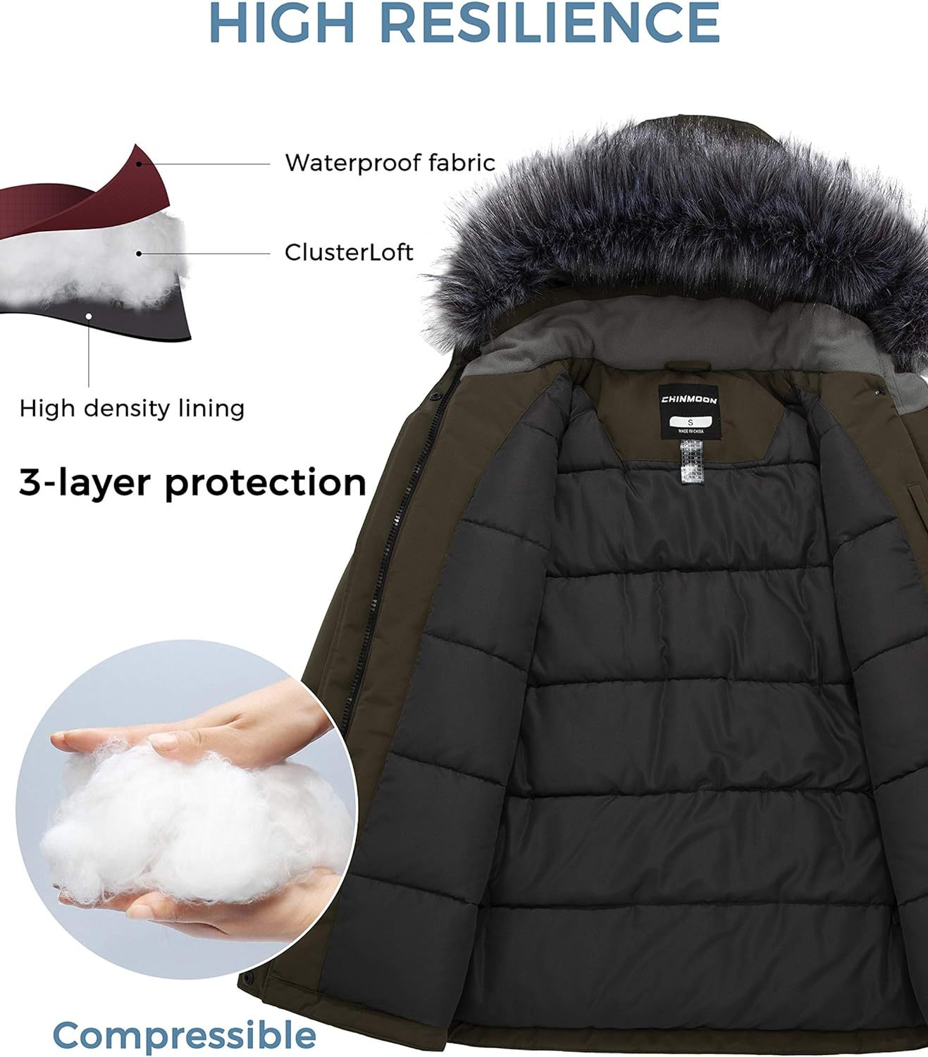 Winter Waterproof Puffer Jackets - Women's