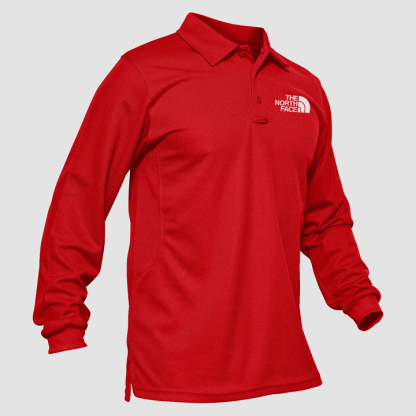 Men's Sport Long Sleeve Polo Quick Dry Performance Breathable Comfortable Jersey Golf Tennis Shirt