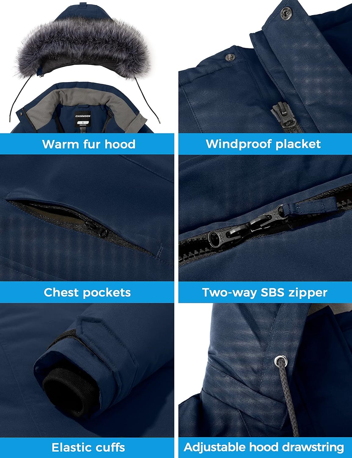 Winter Waterproof Puffer Jackets - Women's