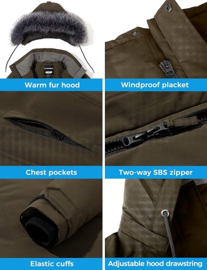 Winter Waterproof Puffer Jackets - Women's