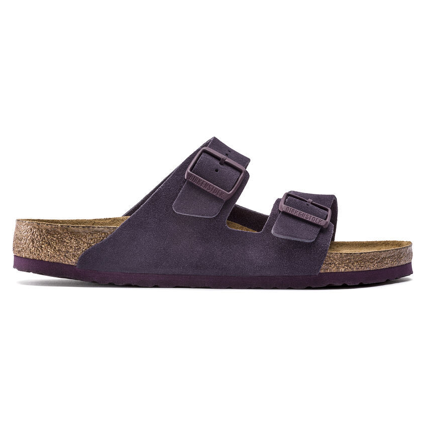 Birketthhnstock Arizona Soft Footbed Suede Leather Wine