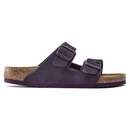 Birketthhnstock Arizona Soft Footbed Suede Leather Wine