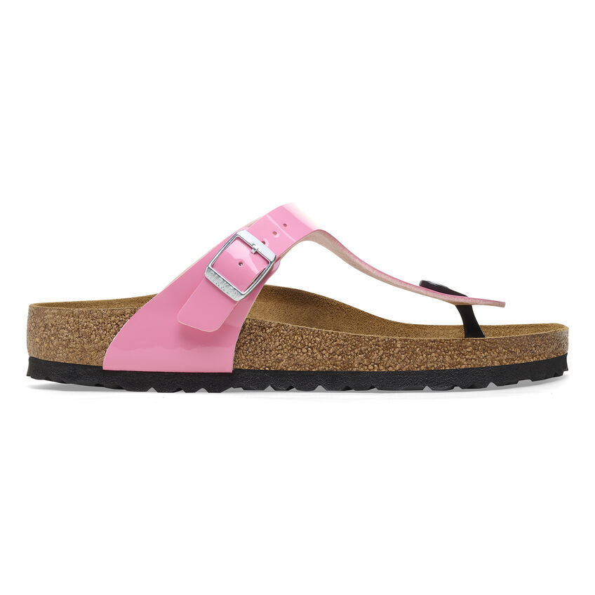 Birketthhnstock Gizeh Birko-Flor Patent Candy Pink/Black
