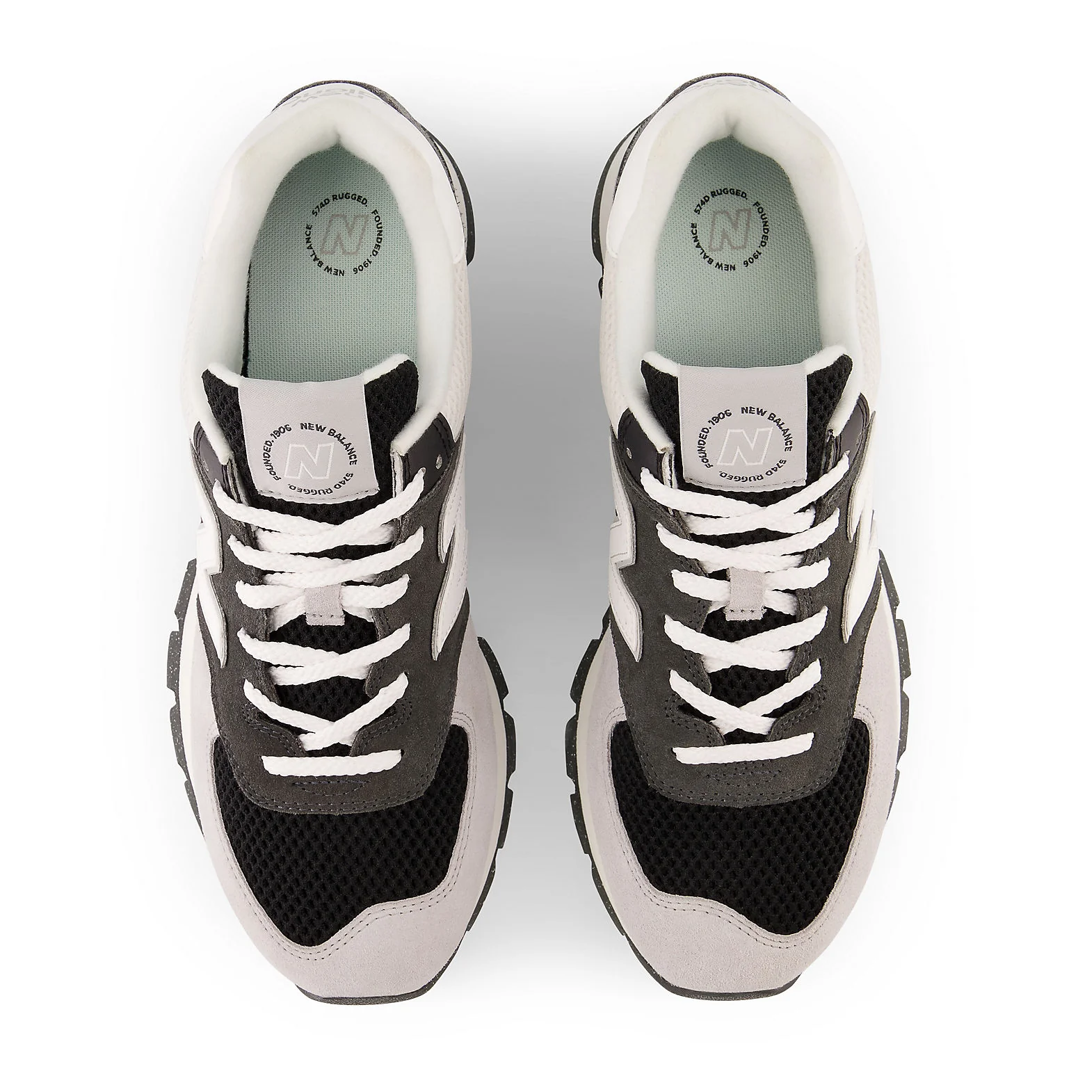 New balatthhnce 574 Rugged 'Rugged Black Dark Grey Light Grey'