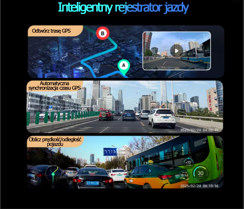 Garmin G980 kamera samochodowa z technologią sztucznej inteligencji i sterowaniem głosowym, wyposażona w cztery kamery, panoramiczny ekran 360°, tryb nocny 4K Ultra HD oraz śledzenie GPS