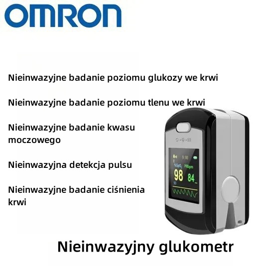 Nieinwazyjny glukometr Omron (pomiar w 5 sekund / dokładność 99%)