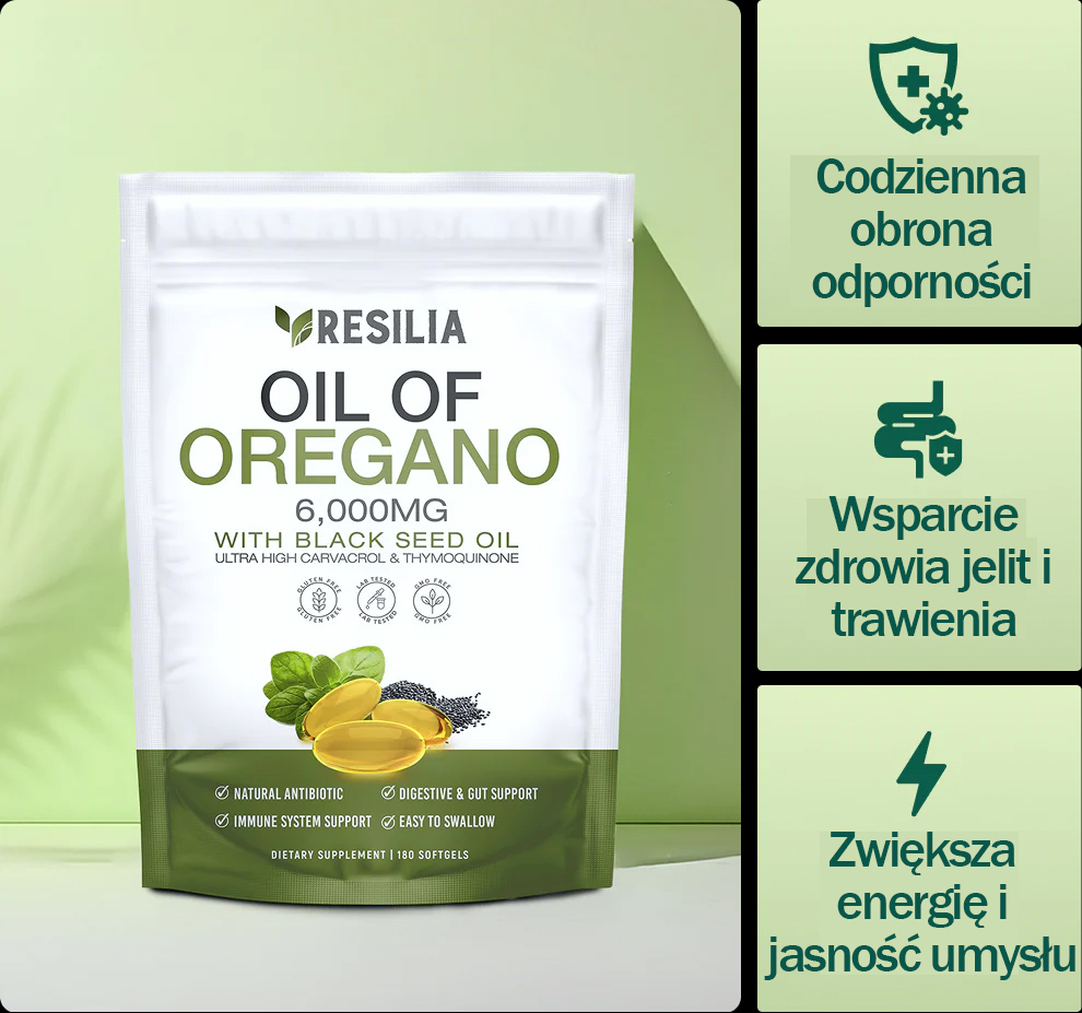 Kapsułki miękkie z olejkiem z oregano