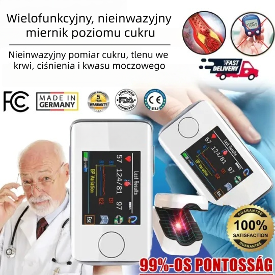 🔥Oferta limitowana na rok 2025👩⚕️Nieinwazyjny, wielofunkcyjny glukometr👩⚕️