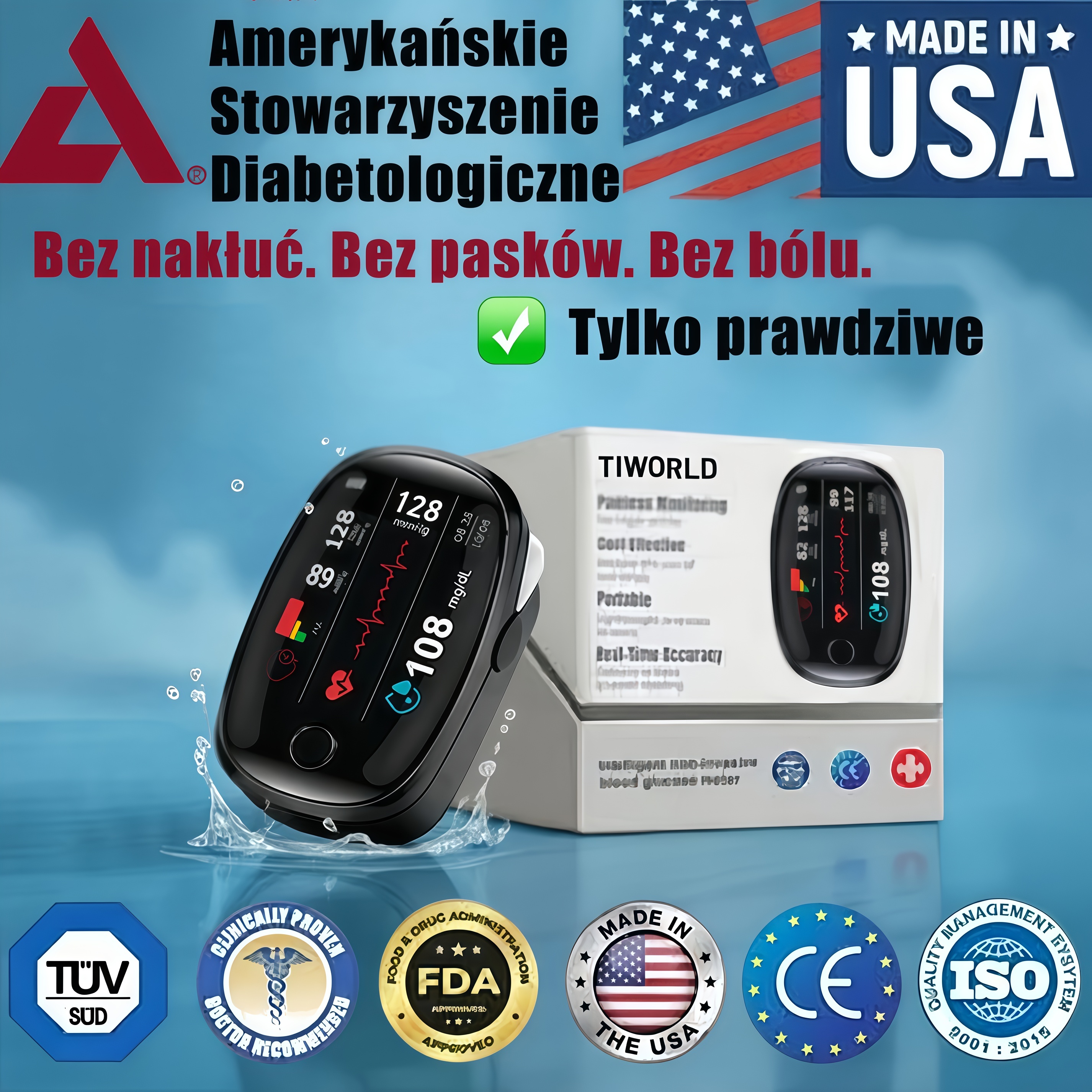 🔥Ostatnie 3 godziny: 70% TANIEJ 🏆 Bezinwazyjny glukometr [dokładność 99,9%] ✅ Zatwierdzony przez TGA