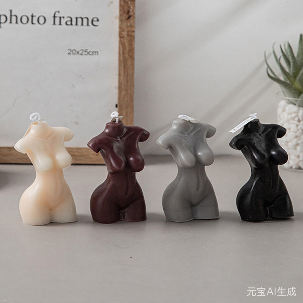 🎯"Body & Bloom" Art Sculpture Scented Candle Collection