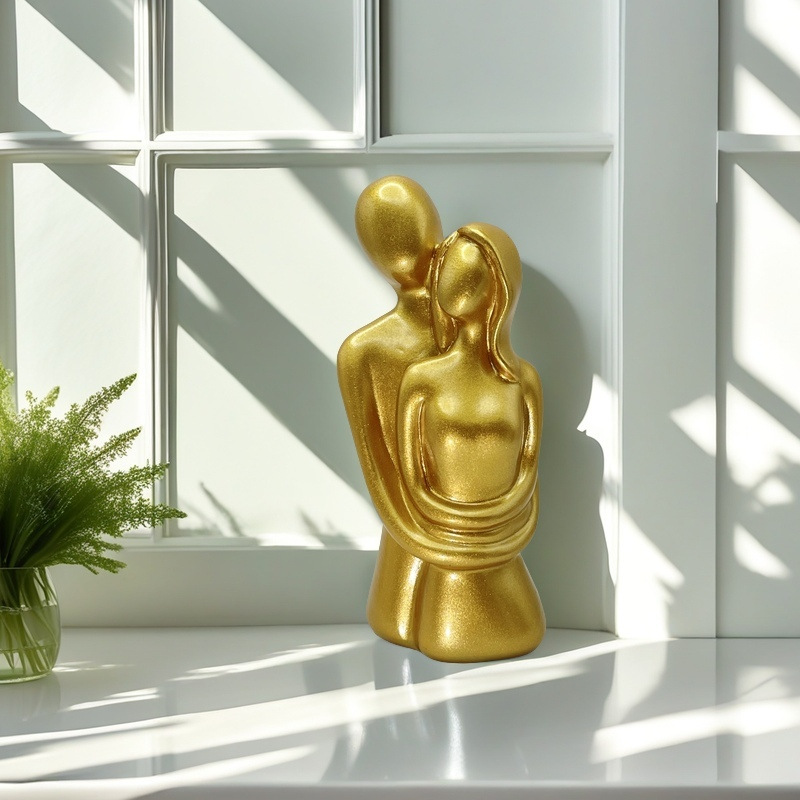 Minimalist Abstract Couple Embrace Resin Ornament ✨  Multi-Color Living Room ✨  Desktop Decor