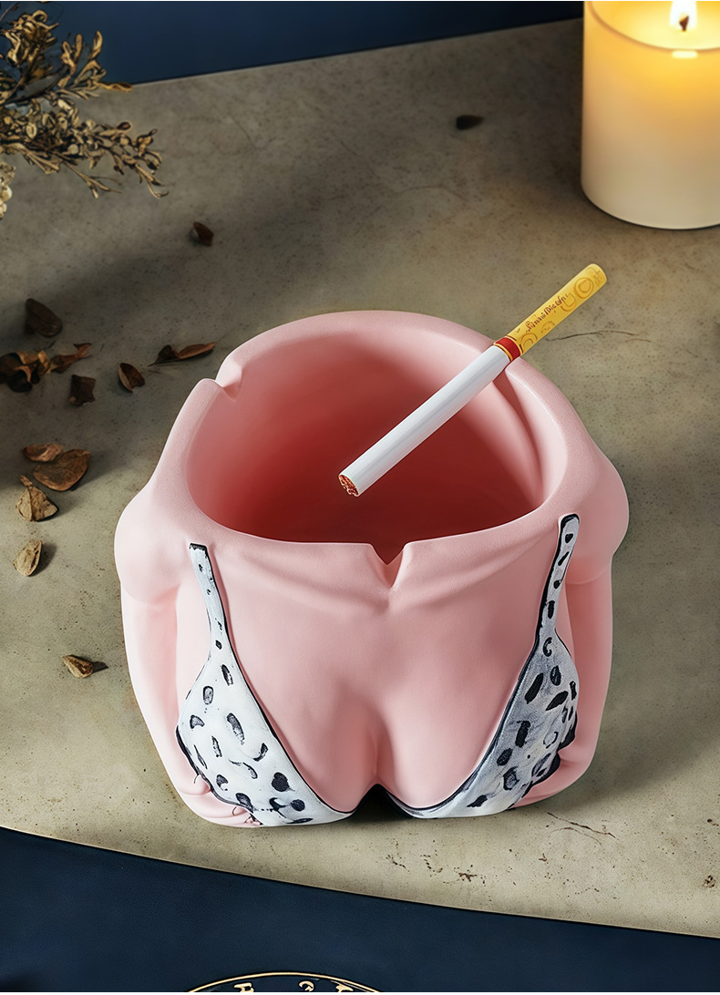 Bikini Ashtray✨Gag Gift, Erotic ✨ Creative, Personalized ✨ Trendy, Cute✨ Funny, High-Appearance-Level,Light Luxury Chest Ornament