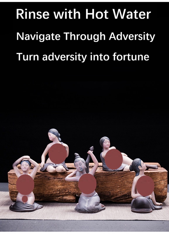 🔥 Zen Flow Figurine ✨ Color-Changing Ceramic Meditation Art