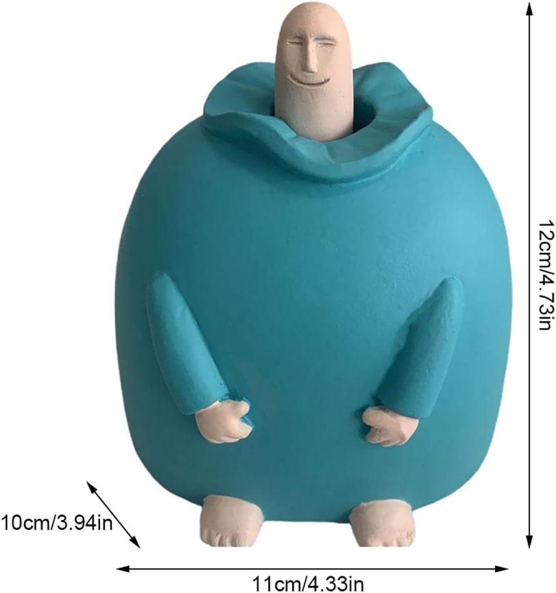 Detachable Funny Human Ornament✨Smiling Middle Finger Decor Desktop✨Stress Relief Cute Figurine