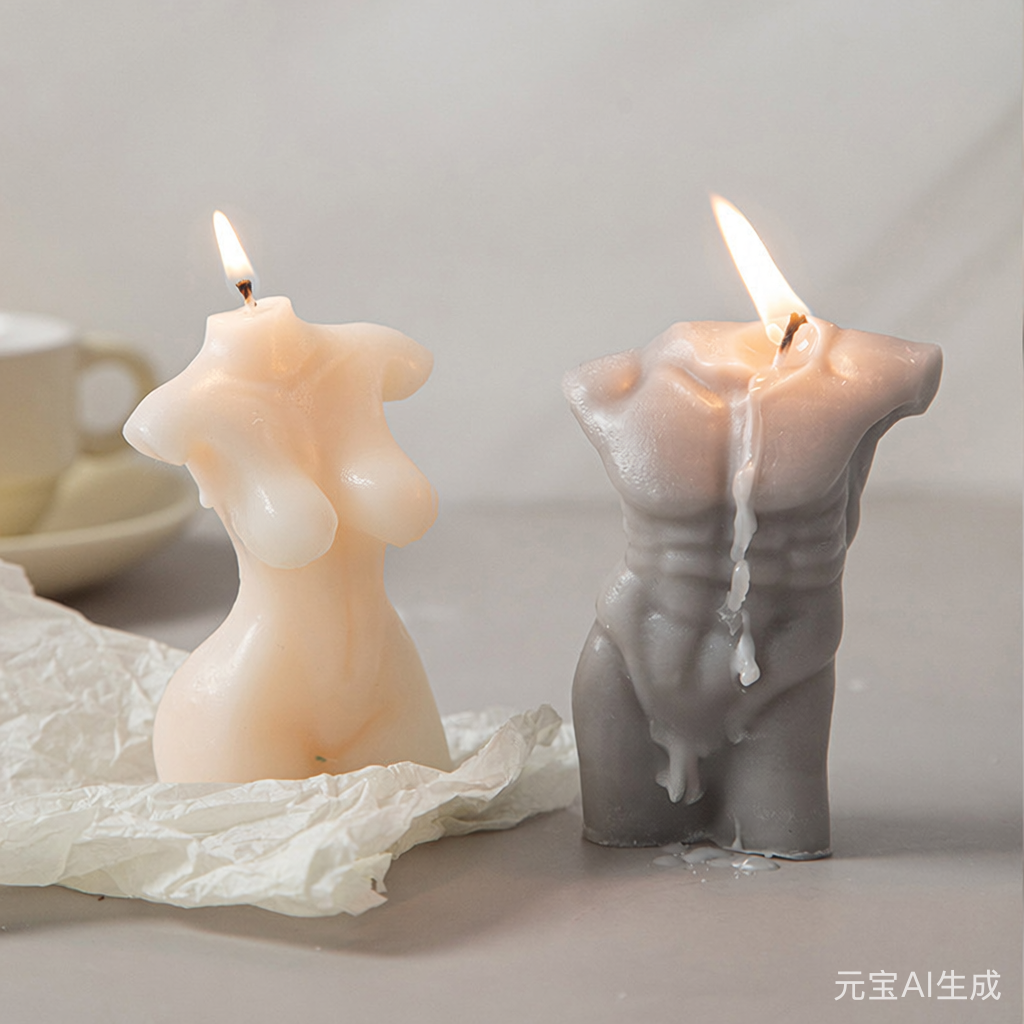🎯"Body & Bloom" Art Sculpture Scented Candle Collection