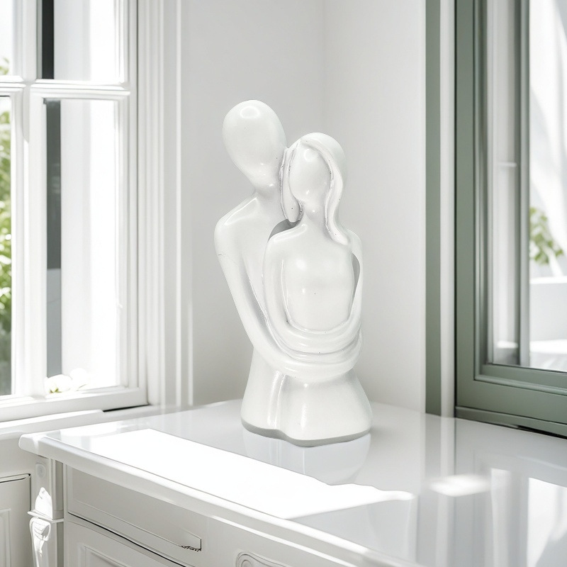 Minimalist Abstract Couple Embrace Resin Ornament ✨  Multi-Color Living Room ✨  Desktop Decor