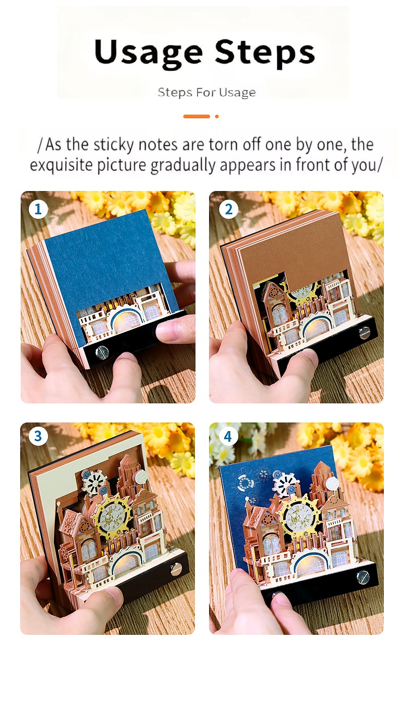 Punk Era✨Souvenir✨Calendar✨3D Notepad✨Desktop Decoration✨Cultural and Creative Souvenirs