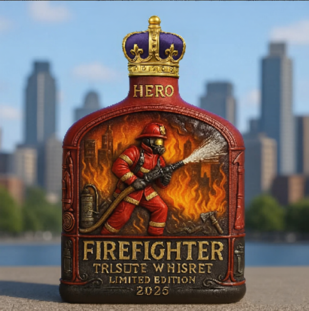 Blaze Guardian✨Fireman✨Souvenir✨Whiskey Bottle