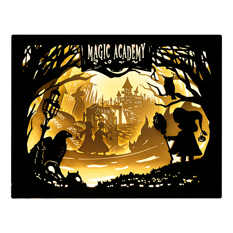Magic Academy​✨Light Sculpture​✨Souvenir✨Desktop Decoration✨Cultural and Creative Souvenirs