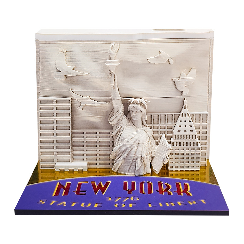 Statue of Liberty✨Souvenir✨Calendar✨3D Notepad✨Desktop Decoration✨Cultural and Creative Souvenirs