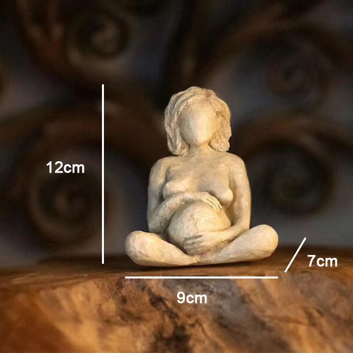 Pregnant Mother ✨ Newborn Resin Statue ✨ Maternal Love Themed Decor ✨Pregnancy Memorial Gift,✨Nursery Room Desktop Decoration