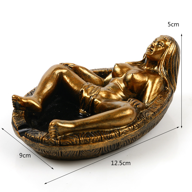 Artistic Reclining Goddess Ashtray