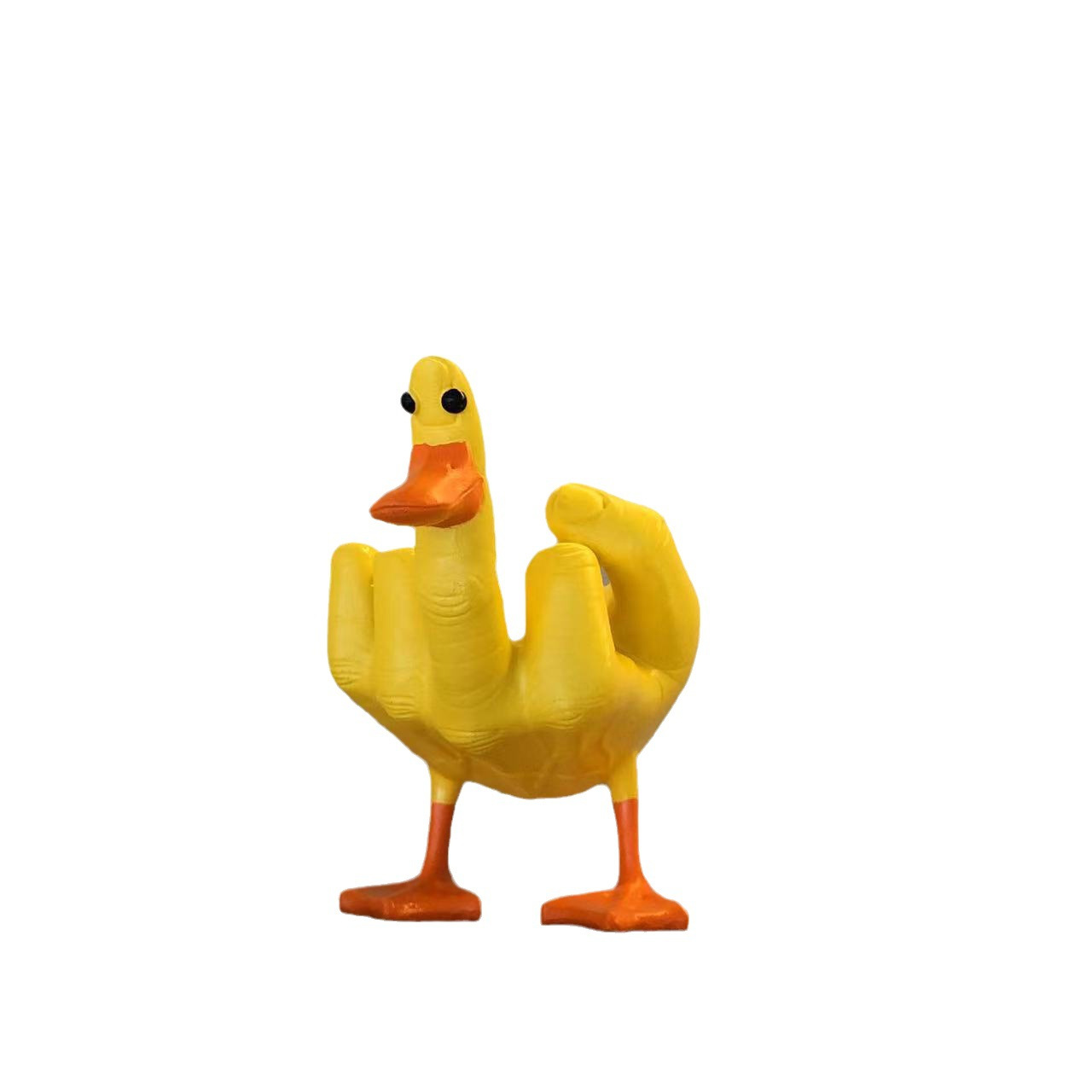 Funny Finger Goose Decor Ornament ✨ Cute White Goose Creative Desktop ✨ Figurine Playful Stress Relief Decor