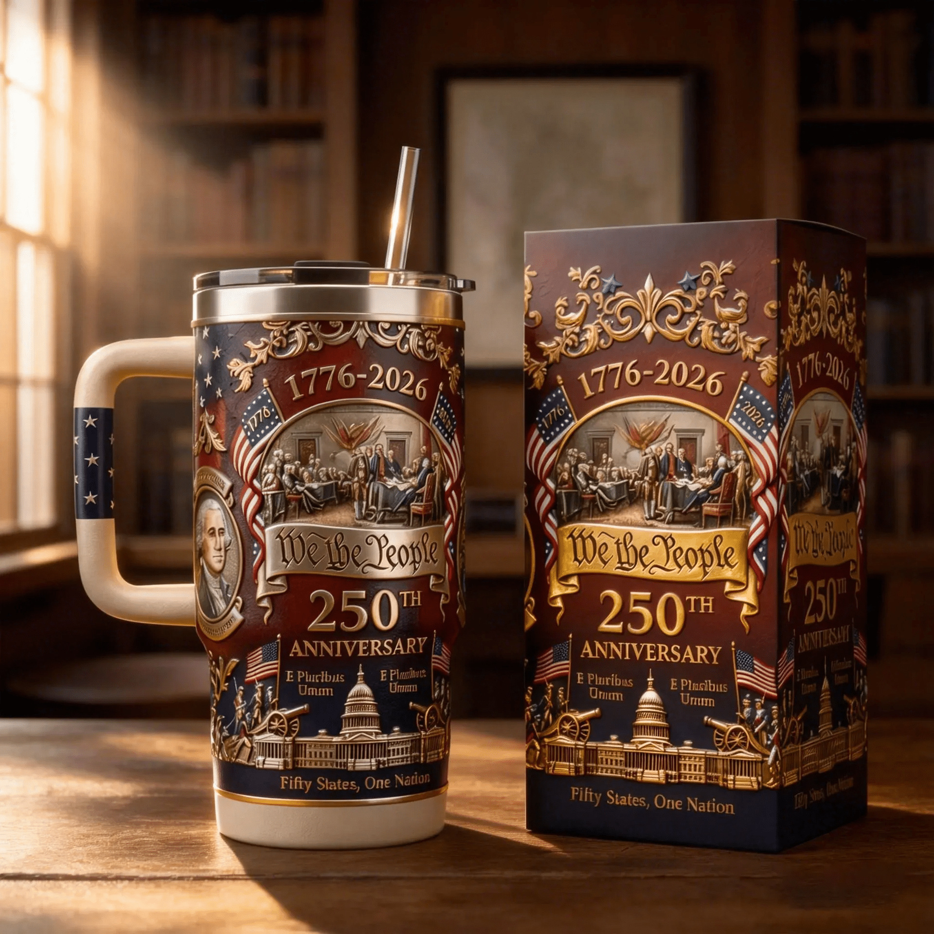 U.S. 250th Anniversary Ommemorative Travel Tumbler