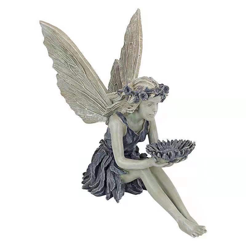Winged Guardian Angel Statue ✨ Healing Resin Decor for Home Desktop Shelf