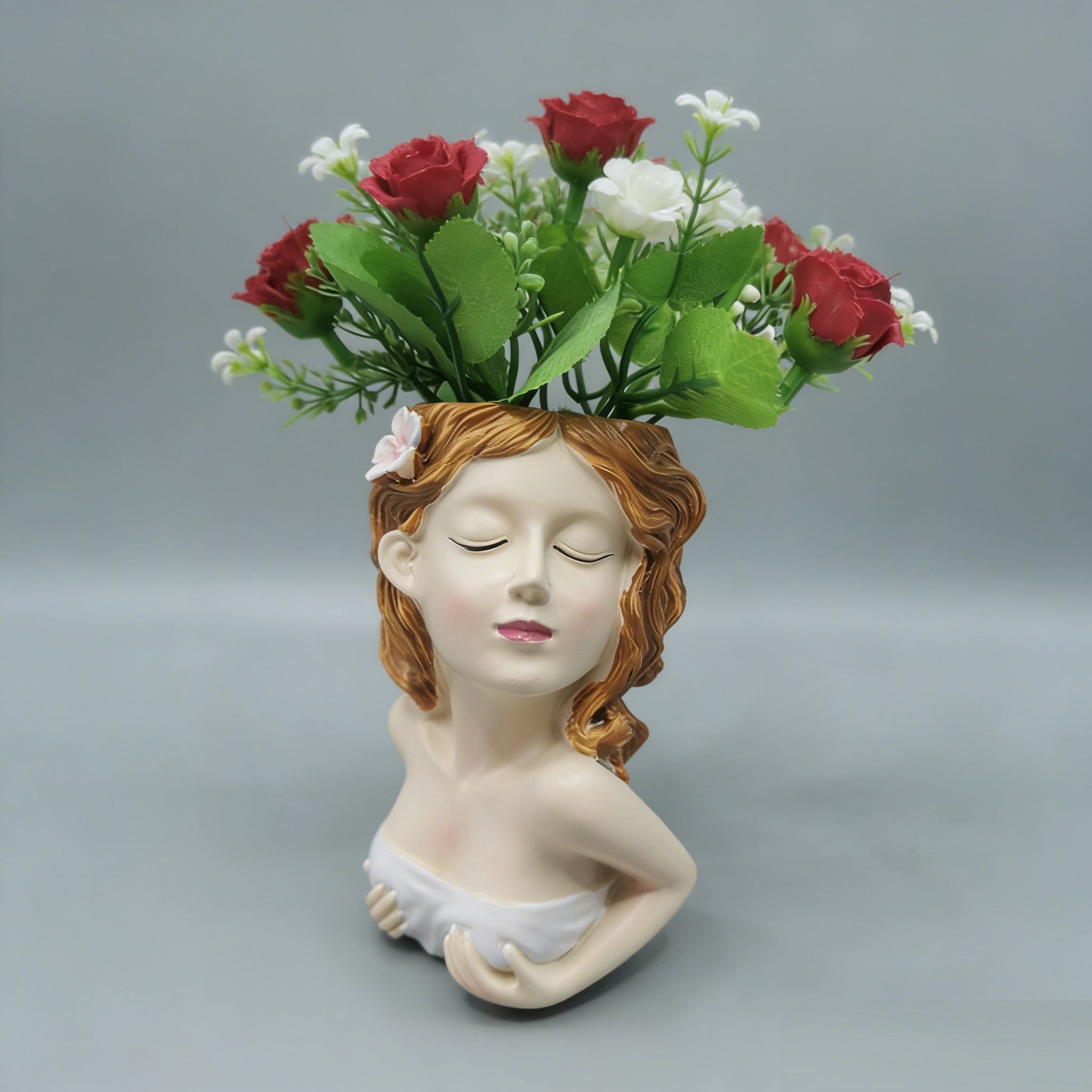 Macaron Art Female Figure Decor ✨ Romantic Female Bust Planter