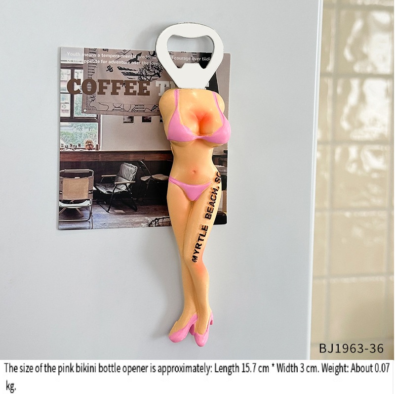 Sexy Body Bottle Opener with Magnet - Funny Refrigerator Magnet for Bachelor Party Gifts & Bar Accessories