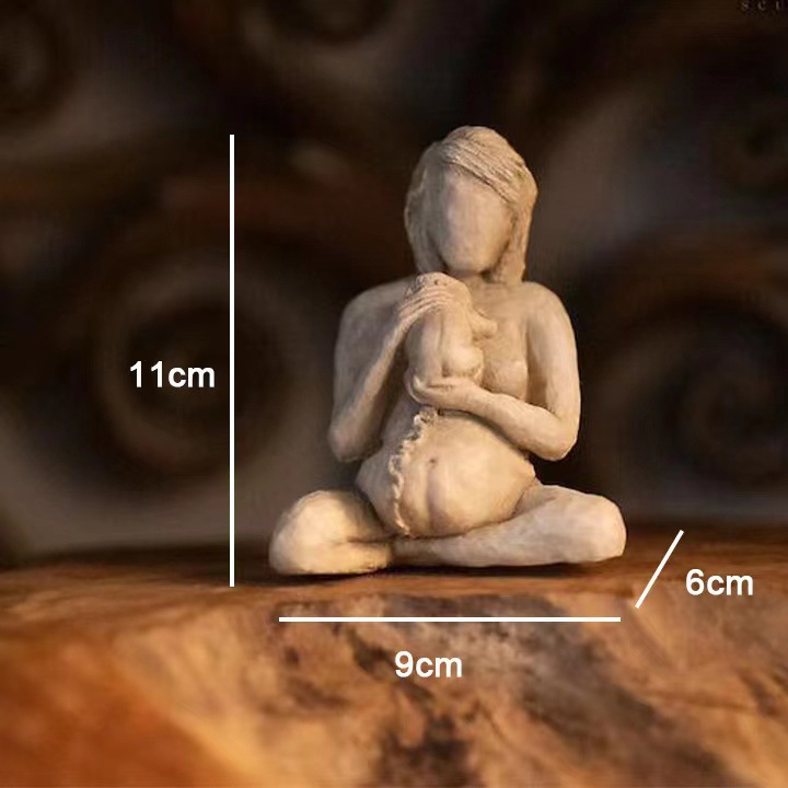 Pregnant Mother ✨ Newborn Resin Statue ✨ Maternal Love Themed Decor ✨Pregnancy Memorial Gift,✨Nursery Room Desktop Decoration