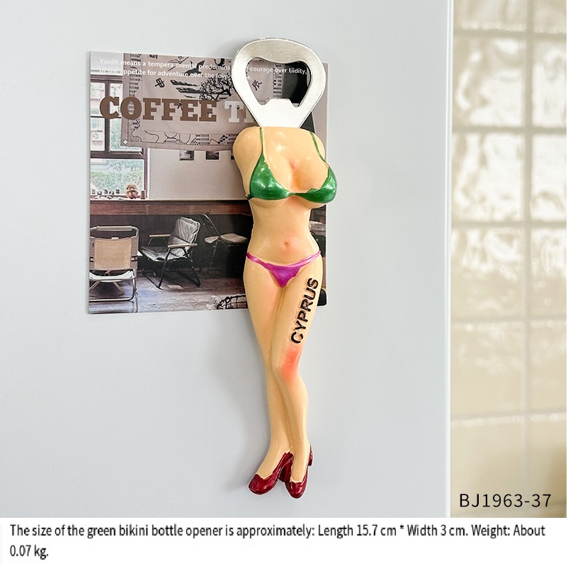 Sexy Body Bottle Opener with Magnet - Funny Refrigerator Magnet for Bachelor Party Gifts & Bar Accessories