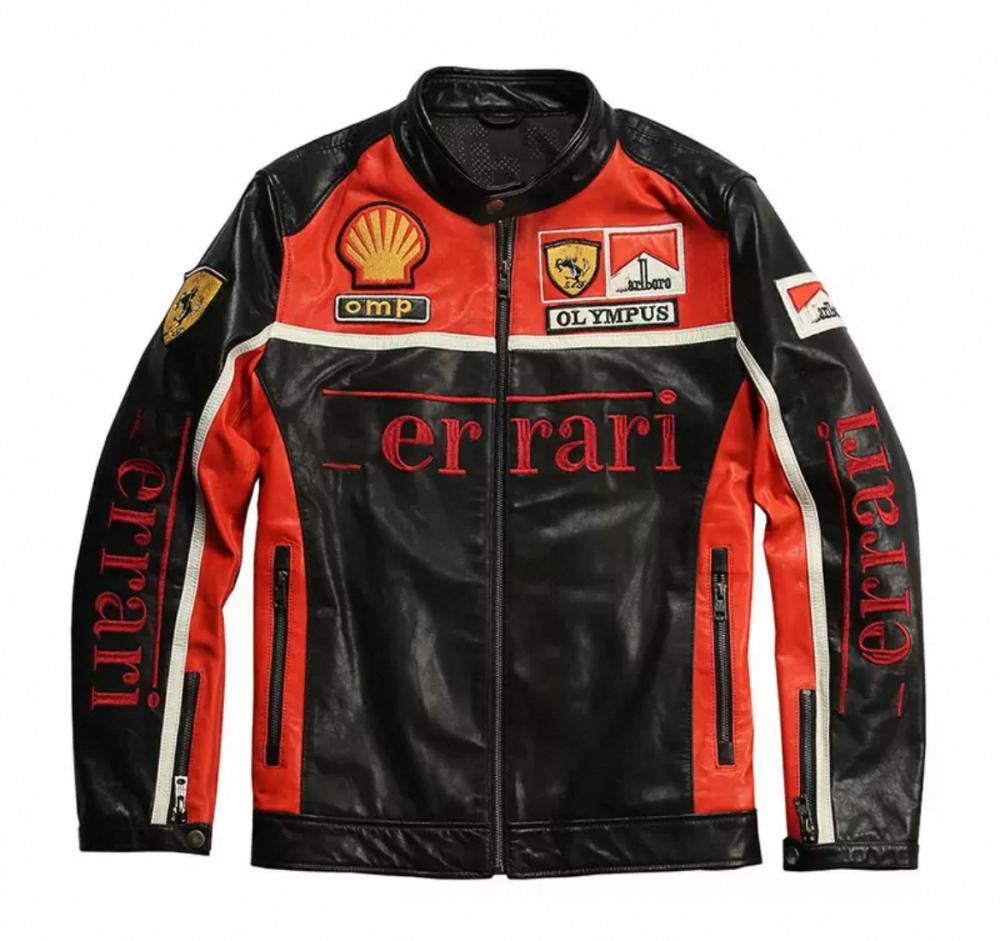 ferrari marlboro leather jacket