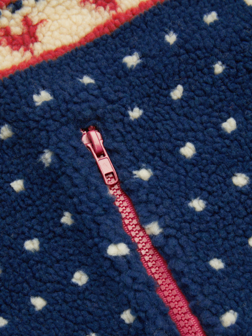 Fleece Collar Graphic Jacket