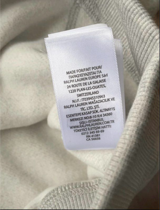 Ralph Lauren grey zip