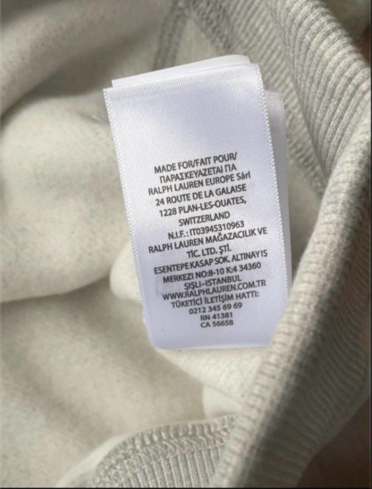 Ralph Lauren grey zip