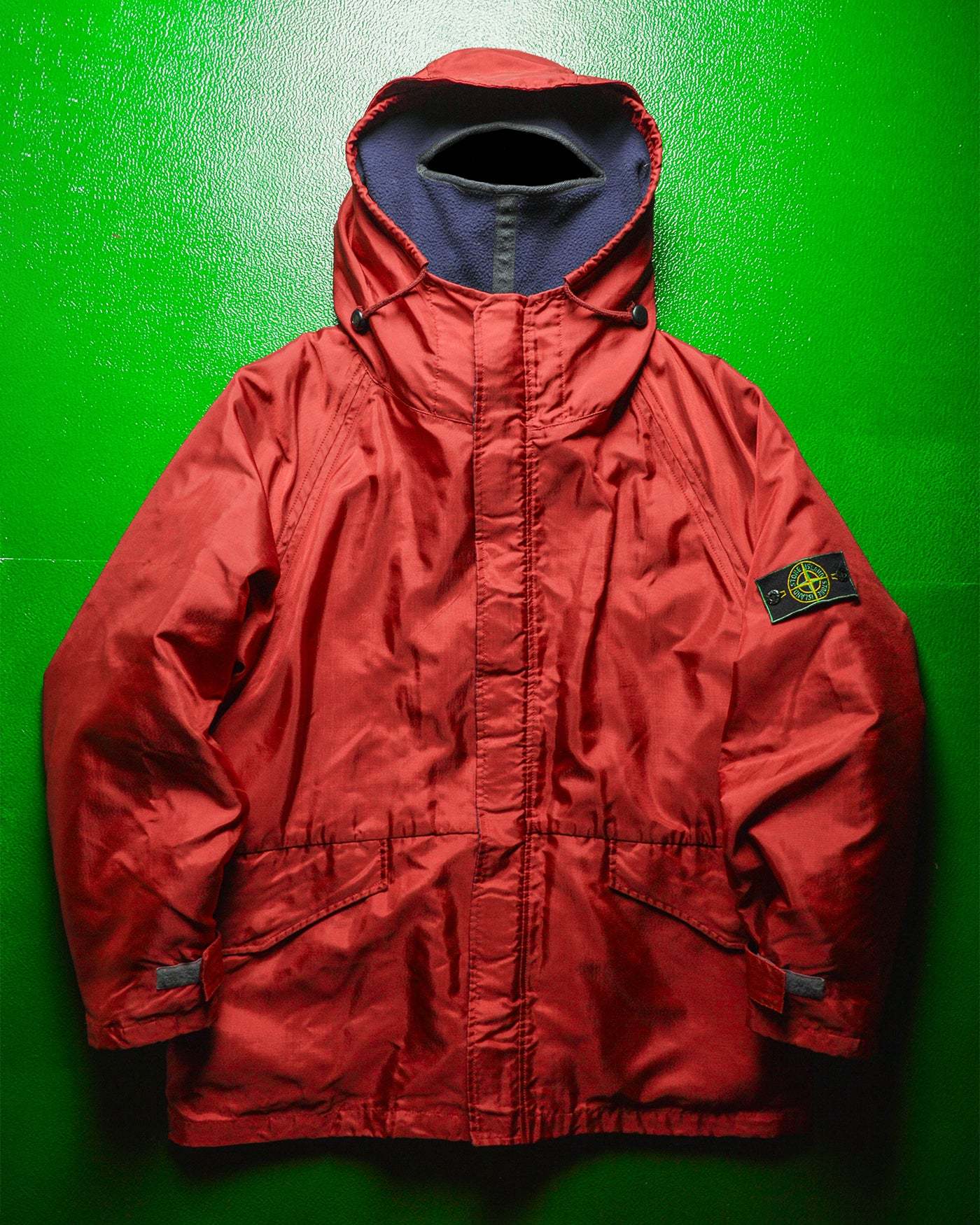 AW1992 Formula Steel Shimmer Red Balaclava Jacket with Liner 