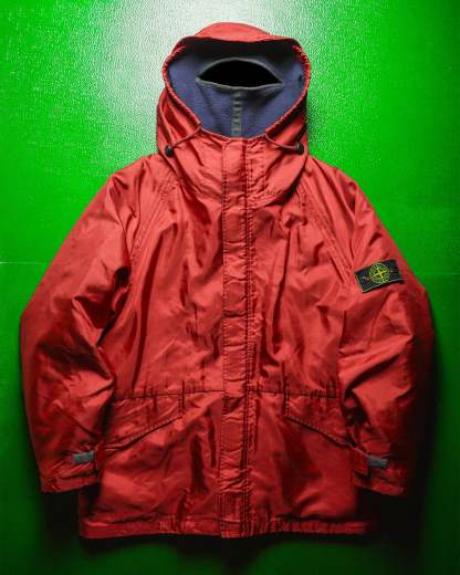 AW1992 Formula Steel Shimmer Red Balaclava Jacket with Liner 