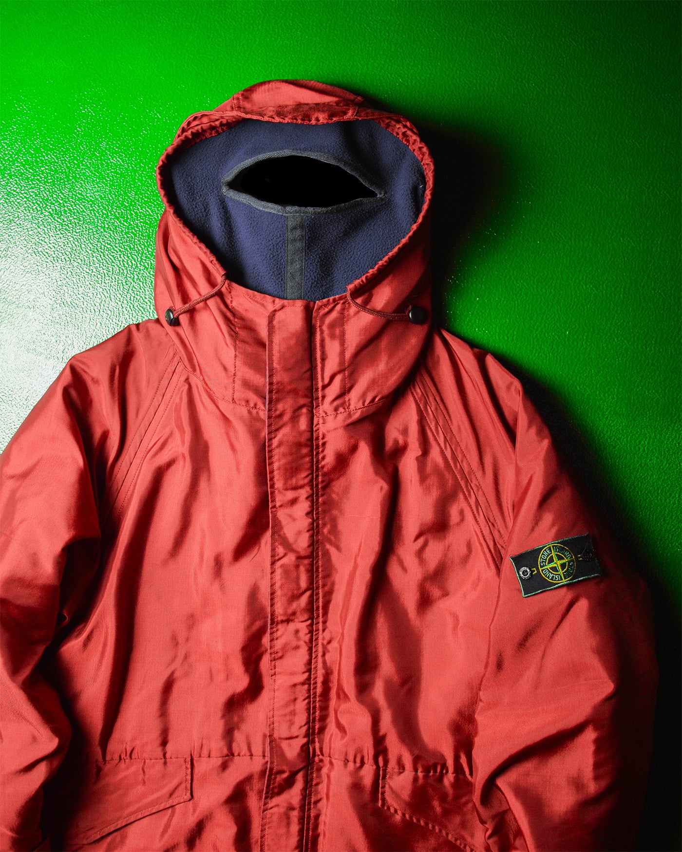 AW1992 Formula Steel Shimmer Red Balaclava Jacket with Liner 