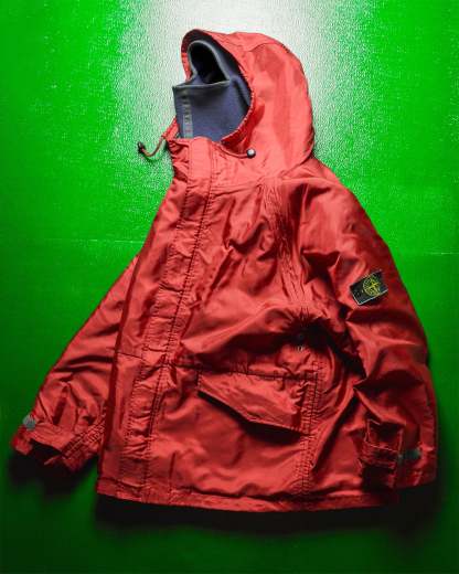AW1992 Formula Steel Shimmer Red Balaclava Jacket with Liner 