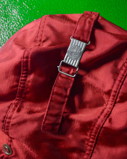 AW1992 Formula Steel Shimmer Red Balaclava Jacket with Liner 